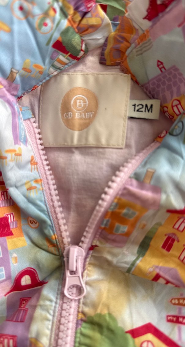 Renkli Baskılı Kız Çocuk Ceketi - Görsel 2