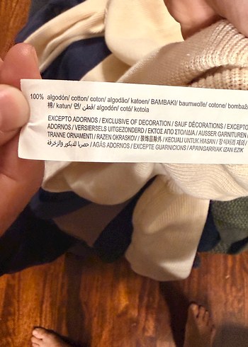 Bej Erkek Pamuklu Salaş Crew Neck Kazak - Görsel 8