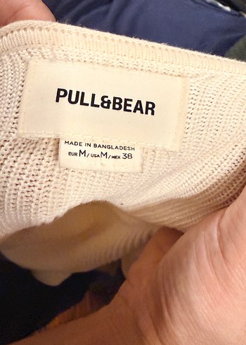 Bej Erkek Pamuklu Salaş Crew Neck Kazak - Görsel 7