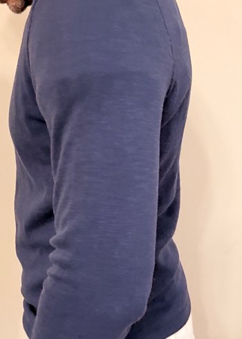 Erkek Lacivert Kazak - Görsel 3