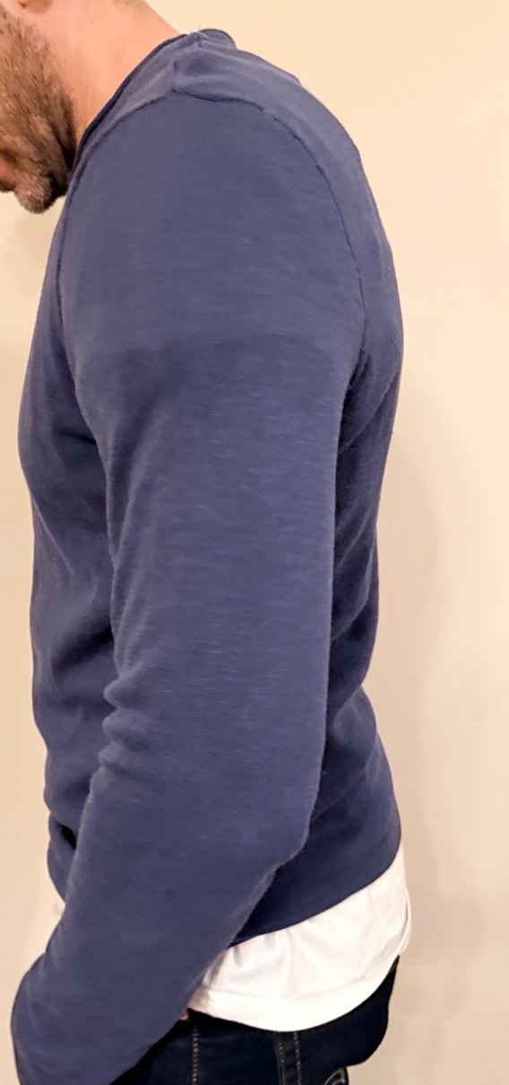 Erkek Lacivert Kazak - Görsel 3