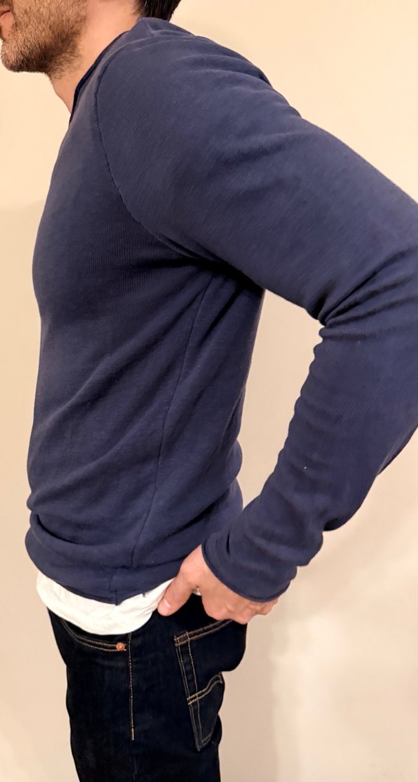 Erkek Lacivert Kazak - Görsel 5