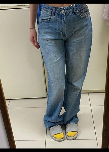 Mavi Loose Fit Midi Denim Kadın Jean - Görsel 3
