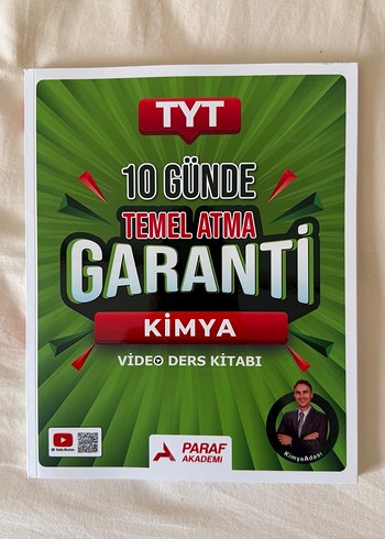 TYT Kimya 10 Günde Temel Atma Video Ders Kitabı
