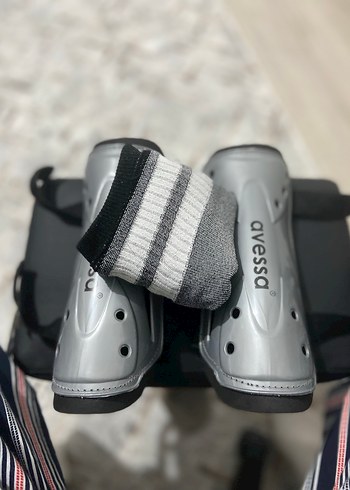 Gri Biker Diz Koruyucu Velcro Bantlı - Görsel 3