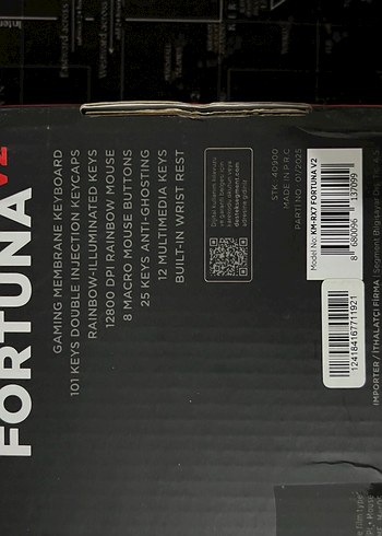 Rampage Fortuna V2 Beyaz RGB Mekanik Klavye - Görsel 3