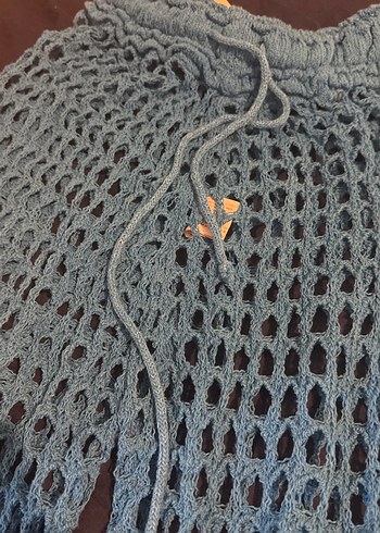 Örgü Detaylı Bohem Kadın Triko Pantolon - Görsel 3