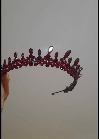 Henna Gelinlik Bordo Uzun Kollu Yüksek Yakalı Nişan Elbisesi abiye