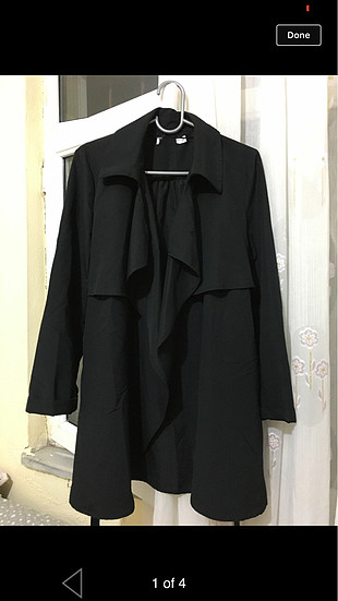 H&M Siyah trenç