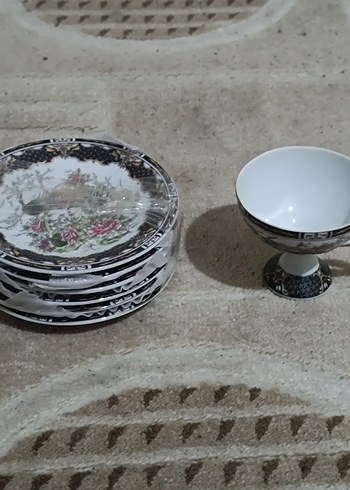 ORİJİNAL ÇİÇEK DESENLİ 6'LI PORSELEN FİNCAN SETİ - Görsel 6