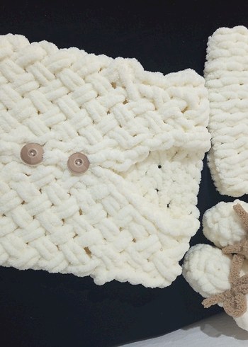 puffy ipten bebek yelek seti - Görsel 5