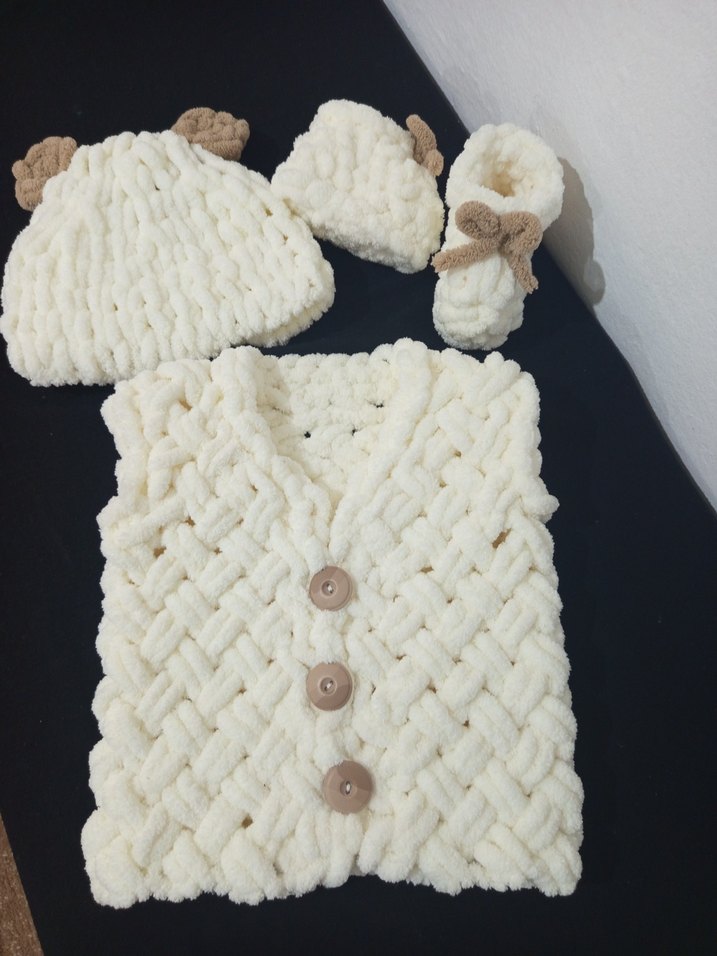 puffy ipten bebek yelek seti - Görsel 2