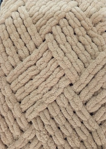 Bej Örgü bebek Battaniyesi - Görsel 4