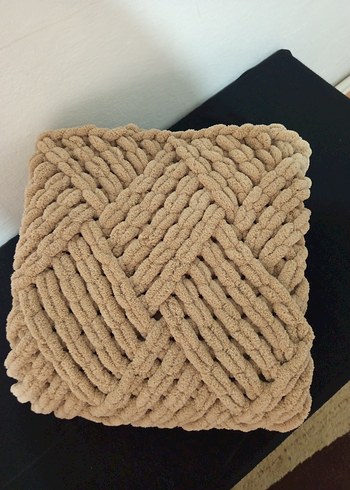 Bej Örgü bebek Battaniyesi - Görsel 5