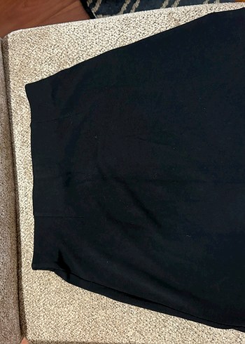 Siyah Midi Hamile Eteği Fermuarlı - Görsel 2