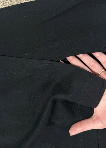 Siyah Midi Hamile Eteği Fermuarlı - Görsel 3