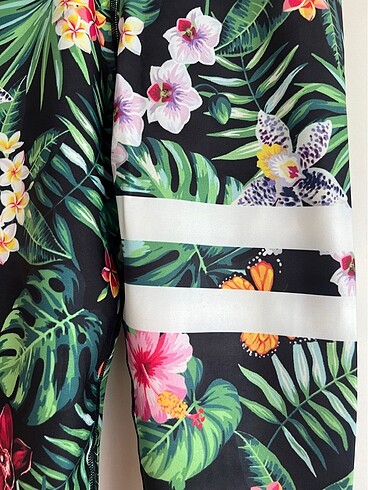 Çiçek desenli tayt - Görsel 2