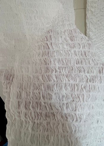 Beyaz Pilili Salaş plaj Pantolonu - Görsel 3