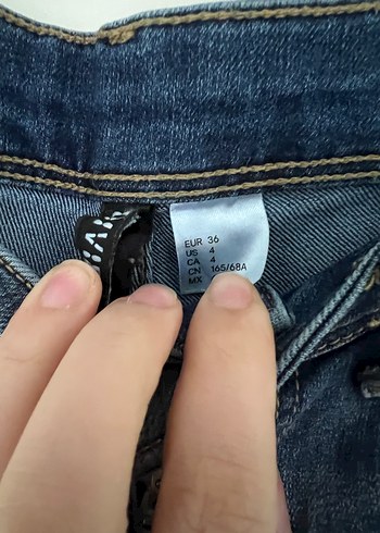 Kadın Lacivert Normal Boy Denim Jean - Görsel 3