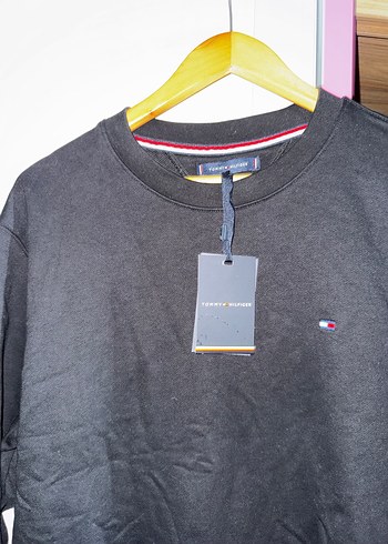 Tommy Hilfiger Siyah Erkek Sweatshirt - Görsel 2