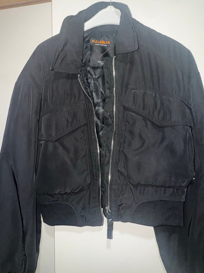 Pullu and bear fermuarlı bomber ceket - Görsel 2