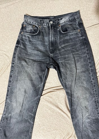 Zara boru paça gri jean - Görsel 2