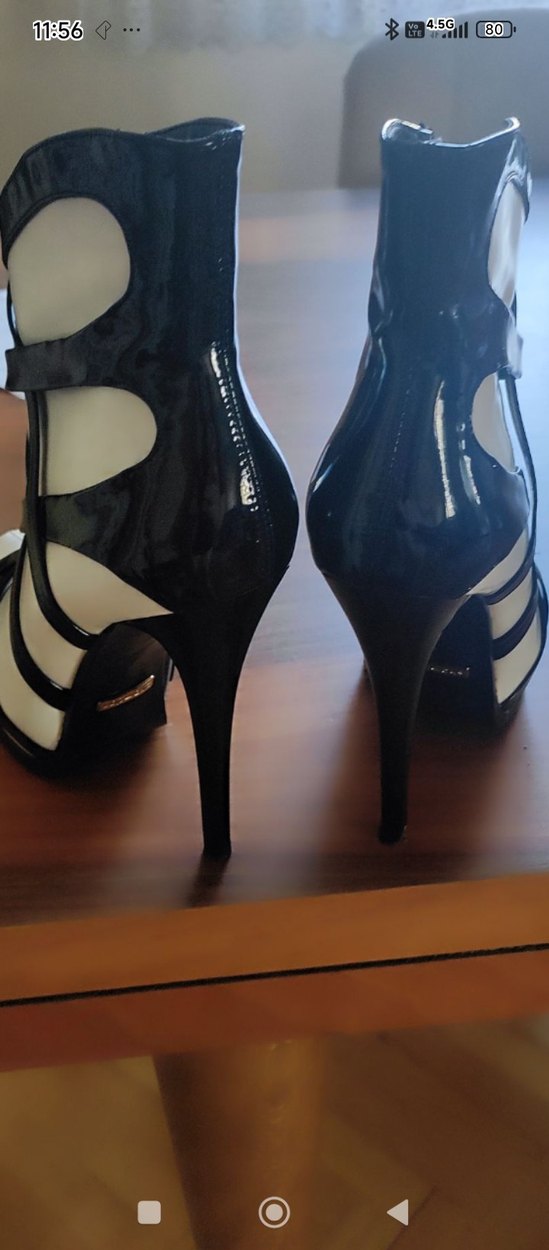 Zebra Desenli Beyaz Siyah platform Bot - Görsel 3