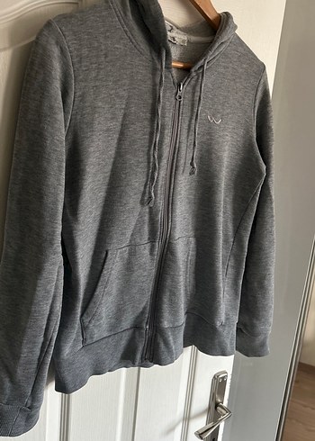 Gri Fermuarlı Kadın Sweatshirt LTB marka - Görsel 4