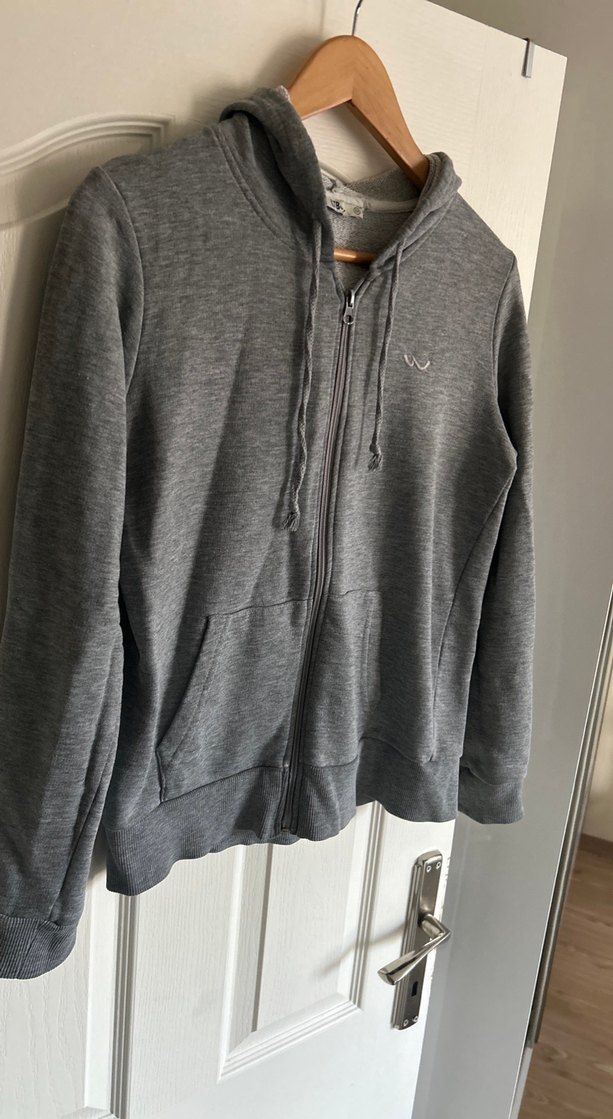 Gri Fermuarlı Kadın Sweatshirt LTB marka - Görsel 4