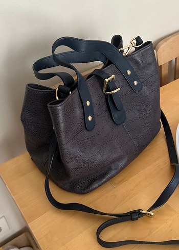 DESA marka sıfır çanta  Tokalı Gri lDeri Kadın Çantası - Görsel 5