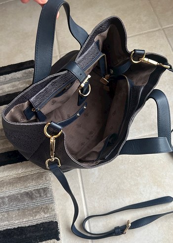 DESA marka sıfır çanta  Tokalı Gri lDeri Kadın Çantası - Görsel 9