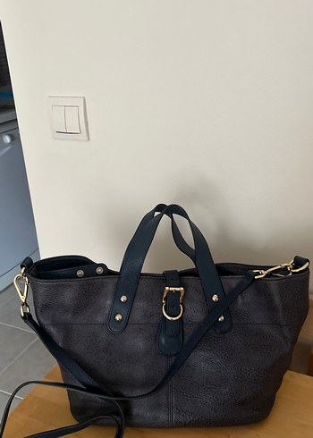 DESA marka sıfır çanta  Tokalı Gri lDeri Kadın Çantası - Görsel 7