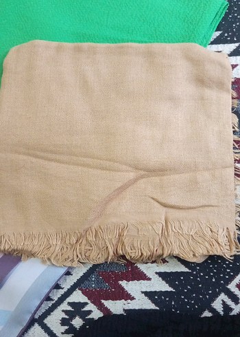 Renkli Çiçek Desenli Fırfırlı Bohem Kadın EŞARP  - Görsel 4