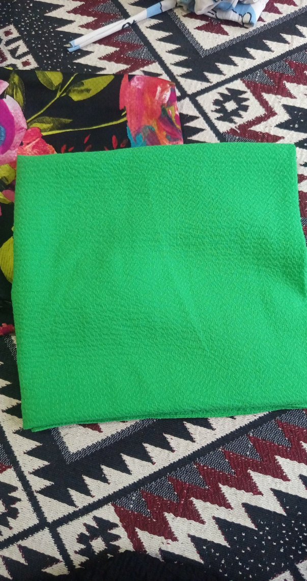 Renkli Çiçek Desenli Fırfırlı Bohem Kadın EŞARP  - Görsel 2