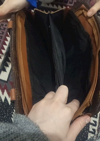 Kapitone Deri Kadın Çanta Siyah - Görsel 6