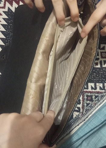 Kapitone Deri Kadın Çanta Siyah - Görsel 3