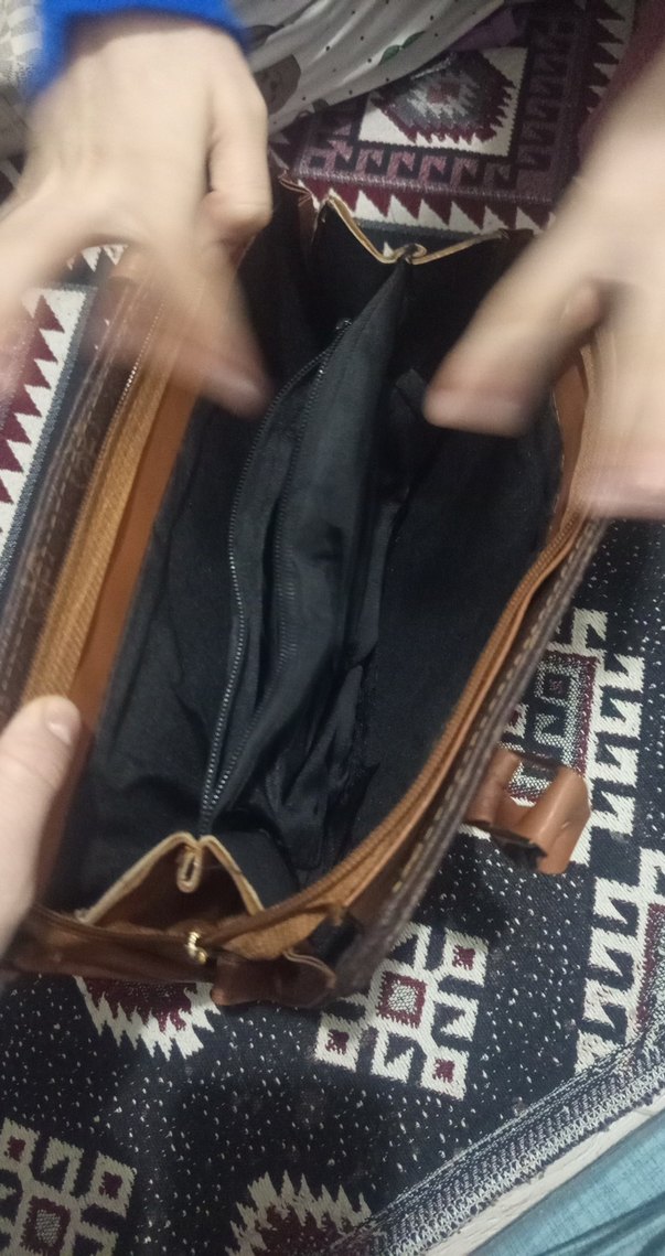 Kapitone Deri Kadın Çanta Siyah - Görsel 5