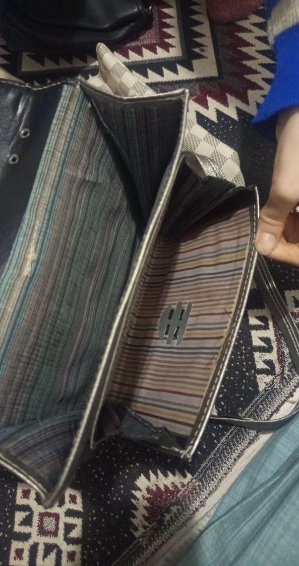 Gri Deri Tokalı Bohem Kadın Çanta 2'lii - Görsel 5