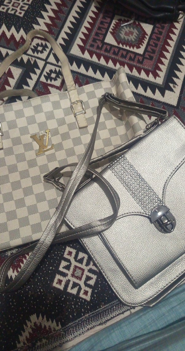 Gri Deri Tokalı Bohem Kadın Çanta 2'lii - Görsel 3