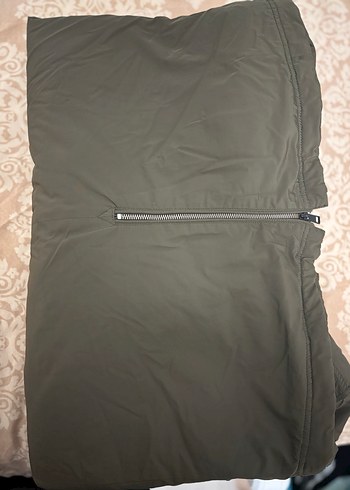 Asker yeşili çıkarılabilir Kapüşonlu Kışlık Kadın Mont - Görsel 3