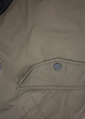 Asker yeşili çıkarılabilir Kapüşonlu Kışlık Kadın Mont - Görsel 2