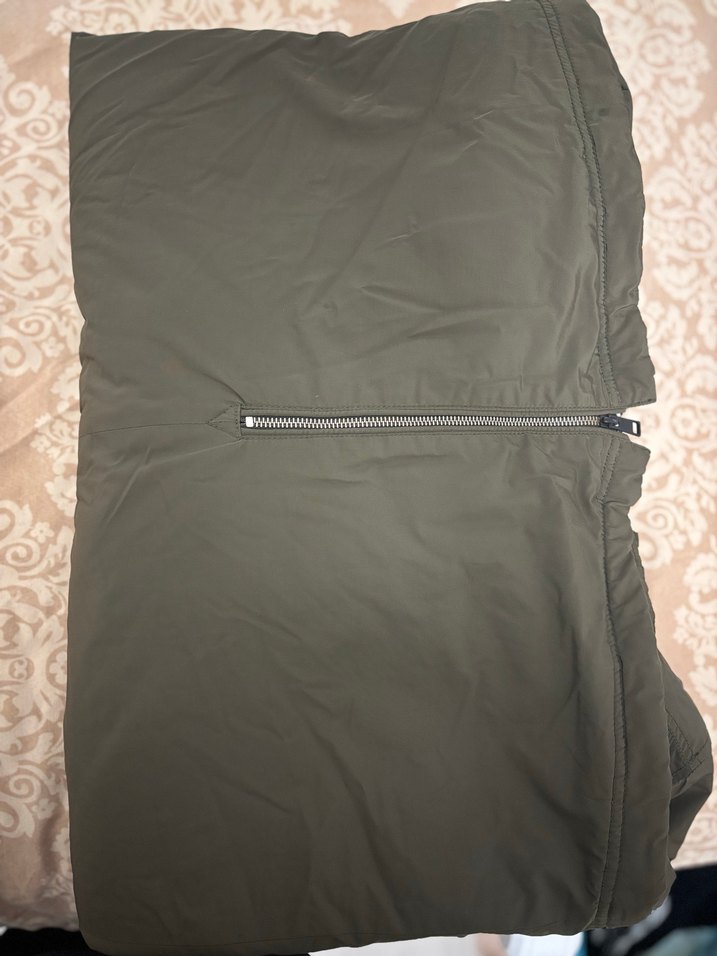 Asker yeşili çıkarılabilir Kapüşonlu Kışlık Kadın Mont - Görsel 3