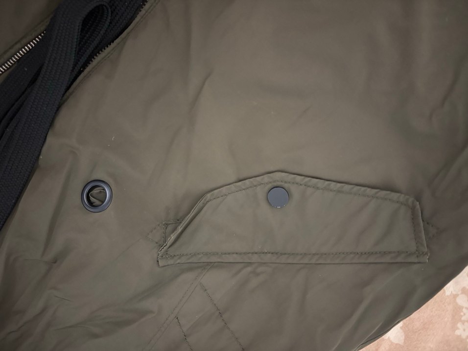 Asker yeşili çıkarılabilir Kapüşonlu Kışlık Kadın Mont - Görsel 2