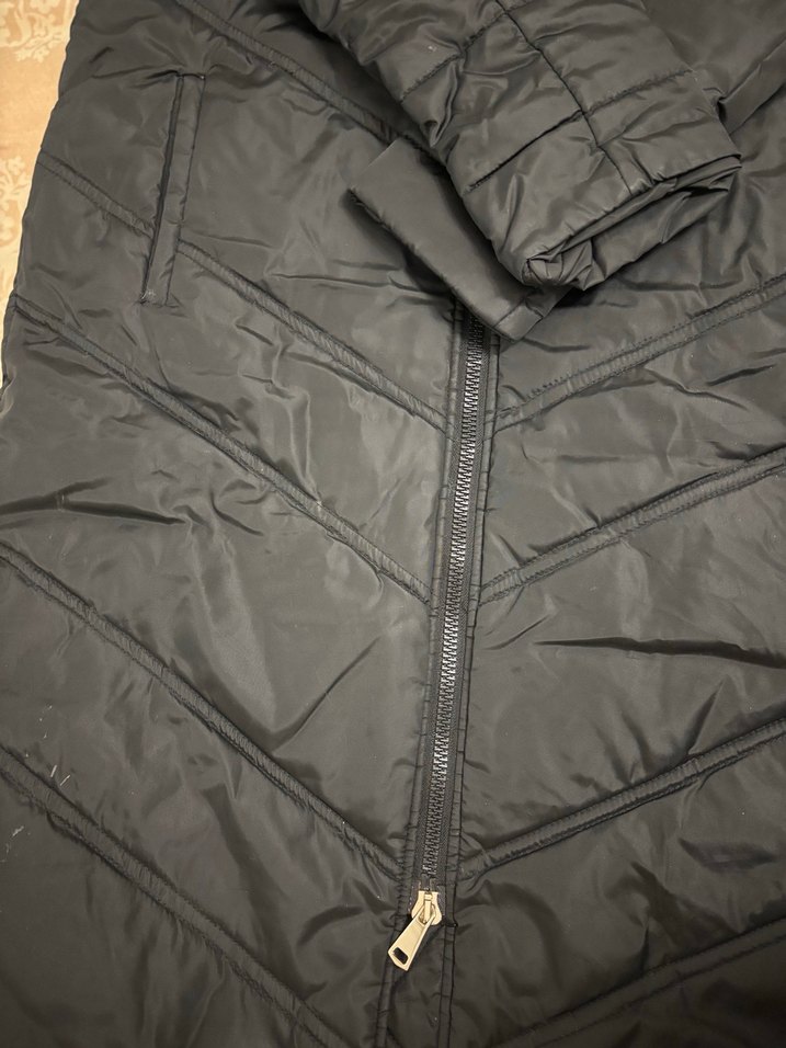 Siyah Kadın Uzun Kışlık Mont Kürklü - Görsel 4