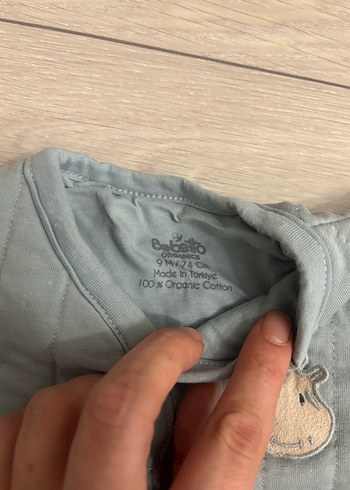 Mint yeşili organik bebek hırka - Görsel 2