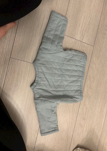 Mint yeşili organik bebek hırka - Görsel 3