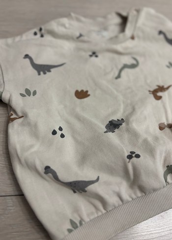 Erkek Çocuk Gri Desenli Sweatshirt - Görsel 3