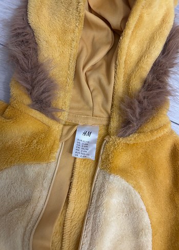 Peluş Aslan Desenli Bebek Tulumu - Görsel 4