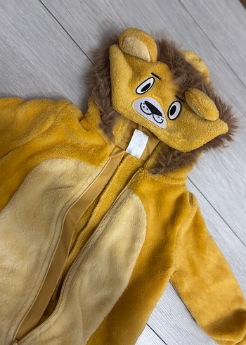 Peluş Aslan Desenli Bebek Tulumu - Görsel 2