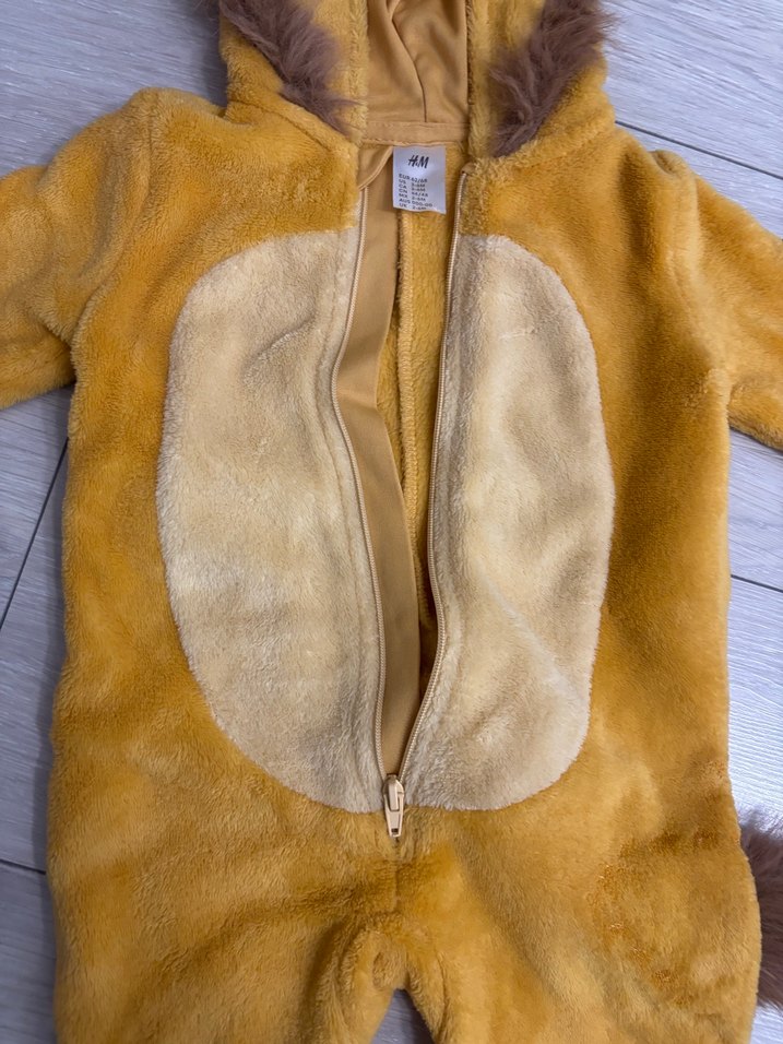 Peluş Aslan Desenli Bebek Tulumu - Görsel 5